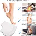 VivoFoot Gel Heel Protectors,Heel Pain and Cracked Heels Relief for Men and Women (2 Pairs)