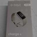 Fitbit Charge 6 Fitness Tracker with Google apps, Heart Rate on Exercise Equipment, 6-Months Premium Membership Included, GPS, Health Tools and More, Porcelain/Silver, One Size (S & L Bands Included)