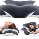 Cervical Pillow for Side Sleepers,Memory Foam Pillows for Neck and Shoulder Pain,Deep Sleep Pillows for Back Pain Sleeper, Dreamers Relief,Slumber,Stomach,Snoring Pillow (Almohadas Ortopdicas) (24.6"Lx14.6"Wx5.6"H, Gray)