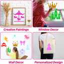 36pcs Princess Drawing Stencils 8 Inch Sidewalk Chalk Stencils Painting Large Washable Reusable Garden Theme Princesses Fairies Primary Shape Template
