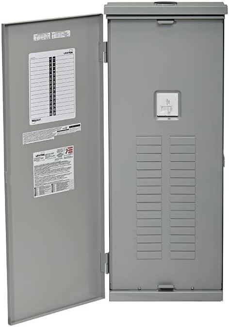 Leviton 30 Space Outdoor Load Center with 200A Main Circuit Breaker, LR320-BDD