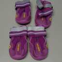 QUMY Dog Shoes for Large Dogs, Medium Dog Boots & Paw Protectors for Winter Snowy Day, Summer Hot Pavement, Water-Resistant in Rainy Weather, Outdoor Walking, Indoor Hardfloors Skid-Resistant Sole (Size 6: 2.6''x3.0''(W*L) (Pack of 4))