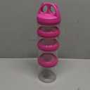 SELEWARE Portable Stackable Food Storage Containers for Snacks Formula Powder and Drinks Twist Lock System Airtight Leak-proof BPA and Phthalate Free,  Pink