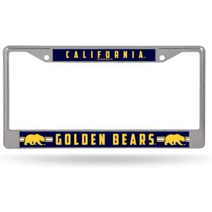 Rico Industries NCAA Unisex-Adult Standard Chrome License Plate Frame (6 x 12.25-inches, Team Color)