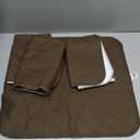 Waterproof Chair Pads for Incontinence 22" x 21", 2 Pack Non Slip Absorbent Wheelchair Reusable Seat Protector, Washable Seat Covers for Chairs, Brown