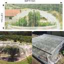 10 x 50FT Garden Netting, Cookmaster Plant Covers Durable Ultra Fine Mesh Protection, Garden Plant Row Cover, Raised Bed Barrier Screen Protection Net Cover for Plant Vegetable Fruit Flower