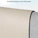 Aothia Faux Leather Desk Mat - Large Mouse Pad, Non-Slip PU Leather Blotter, Waterproof Writing Surface for Office and Home (Eggshell, 40" x 24")
