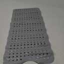 FLMHT Bath mat Non-Slip, Longer Bathtub mats, Shower mat, Innovative 310 Bubble Massage Suction Cups, Machine Washable, 40 x 16 inches, (Grey)