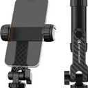 K&F Concept Phone Tripod Mount, Universal Smartphone Adapter with 2 Cold Shoe Mount, Adjustable Cellphone Holder for Horizontal and Vertical Shooting, Compatible with iPhone/Samsung and All Phones