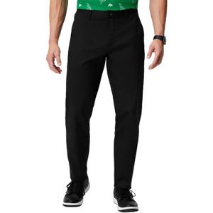 Fabletics Men's The High Side Chino (Classic Fit), Buttery Soft, External Pocket, Wrinkle Resistant, Zip Pockets (33W x 30L, Black)