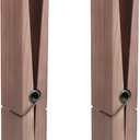 Blulu 2 Pcs 12 Inch Jumbo Wooden Clothespins Large Clothespin Towel Holder Giant Wooden Clothes Pins Large Clothes Clips with Spring for DIY Craft Winter Farmhouse Bathroom Laundry Room(Light Color)