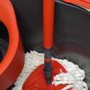 O-Cedar EasyWring Microfiber Spin Mop, Bucket Floor Cleaning System, Red, Gray, Standard