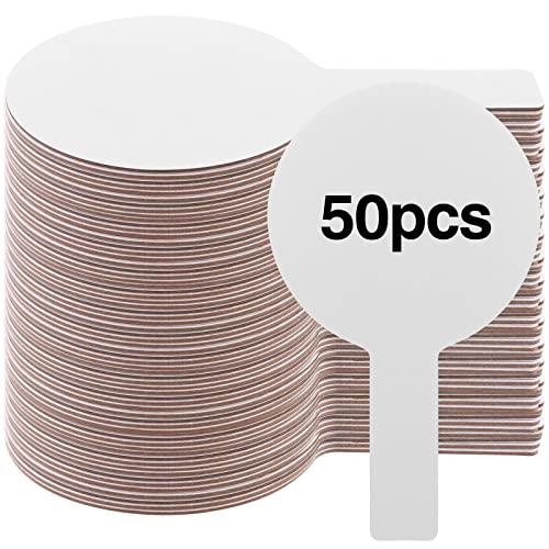 87Pieces Dry Erase Answer Paddles Handheld Double Sided Paddles Mini White Boards Small White Board Dry Erase Signs Auction Paddles for Students Classroom Voting Bridal Shower Games