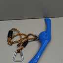 Ninja-Twister Swing Spins Set: Slackline Attachments - 360 Handle Twist-Spin Flips Toy Activate Ninja Powers Warrior Accessories Kids Hang Toys for Playground Backyard Blue