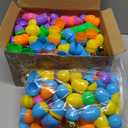 JOYIN 300PCS Easter Eggs, Plastic 2.3" 294PCS Colorful with 6PCS Golden Eggs Bulk Empty Fillable for Easter Hunt Party Favor Basket Stuffers Filler Classroom Prize Supplies Decor