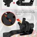 52014892AC 3 Way Heater Control Valve w/Mounting Bracket Compatible with 2013-2018 Ram 1500 3.6L 5.7L Replace# 52014892AA 52014892AB
