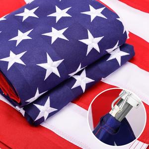 American Flag For Outside 3x5 Ft Pole Sleeve Banner Style-TearProof Series USA Outdoor Flags,Heavy Duty Durable Longest Lasting Spun Polyester,Embroidered Stars,Sewn Stripes,Water Resistant,High Wind US Outdoor Indoor Flags