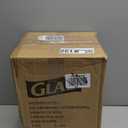 Glad Storage Baskets with Lids - Set of 6 Stackable Plastic Boxes with Handles - Decorative Shelf Organizer Bins for Bathroom and Closet, Blue, 1 Gallon