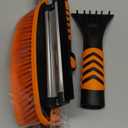 JAMIEWIN 41" Long Handle Ice Scraper and Snow Brush for Car Windshield, Extendable Car Snow Scraper and Brush with Squeegee & Ergonomic Foam Grip Snow Remover for Car Trucks SUVs