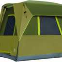 TIMBER RIDGE 5 Person SUV Tent with Movie Screen Weather Resistant Portable for Car SUV Van Camping, Includes Rainfly and Storage Bag, 10' W X 8' L X 7.1' H Green