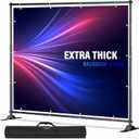 10 x 8 Backdrop Banner Stand with Extra Thick Tubing, Heavy Duty Adjustable Step and Repeat Stand for Photography, Portable Trade Show Banner Frame with Caring Bag