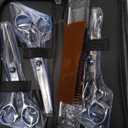 GLADOG Professional 5 in 1 Dog Grooming Scissors Set with Safety Round Tips, Sharp and Heavy-duty Pet Grooming Shears for Cats