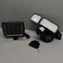 LEPOWER 1600LM LED Solar Security Lights Motion Outdoor, 5500K White Light, IP65 Waterproof Outdoor Flood Solar Light for Yard, Garage Black