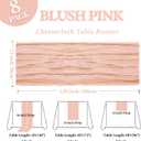 8 Pack Blush Pink Table Runner Cheesecloth 10Ft Spring Gauze Cheese Cloth Table Runner 120 Inch Boho Sheer Rustic Fabric for Holiday Party Decor Bridal Baby Shower Wedding Decoration
