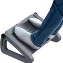 Foot Rest for Under Desk at Work - Six Heights Adjustable Under Desk Footrest - Ergonomic Foot Stools for Under Office Desks - Desks Foot Rest with Massage Rollers - Leg Rest for Chair (Gray)