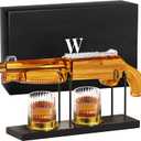 Whiskey Decanter Sets with 2 Glasses for Men Dad, The Wine Things Unique Gift for Christmas, Fathers, Husband, Boyfriend, Anniversary, Birthday Gift Ideas, Cool Drinking Accessories for Home Bar Party