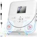 Bluetooth CD Player Portable for Home with Dual Speakers, FM Transmitter, Rechargeable Portable CD Player for Car Compact Player with Colorful TFT Screen