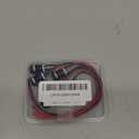 5 Pcs Black Momentary Push Button Switch with Stainless Steel and Aluminum Alloys Witch, IP66 Protection, IK09 Vandal Resistance Design,2A 12V/24V/125V/250V AC, 100K Cycles, Pre-Wired Cables