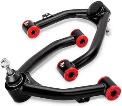 Upper Control Arms 2-4" Lift for 2007-2018 Silverado 1500/Sierra 1500, dynofit Suspension Control Arm Kit for 2007-2018 Tahoe, Yukon, Yukon XL, Suburban 1500 & Escalade, Set of 2 Pcs