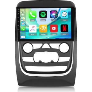 4+64G Android Car Radio for Dodge Durango 2014-2020 - Wireless Carplay & Android Auto - 9 Inch Touchscreen Radio with 32 EQ DSP, WiFi, GPS, Split Screen + AHD Rear View Camera