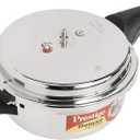 Prestige Deluxe Stainless Steel Deep Pressure Pan 5 liters (5.3 Quarts)