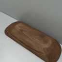 Wooden Dough Bowl - Vintage Oblong Natural Root Hand Carved Bowl for Home Decor, Rustic Farmhouse Centerpiece, 18.5x7.1x3.15 Inches, Large