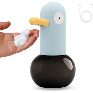 Automatic Touchless Soap Dispenser, Rechargeable Foaming, Touch Free Foam Sanitizer Soap Dispenser for Kitchen, Bathroom, Restaurant, Office.(13.5oz/400ml) Blue