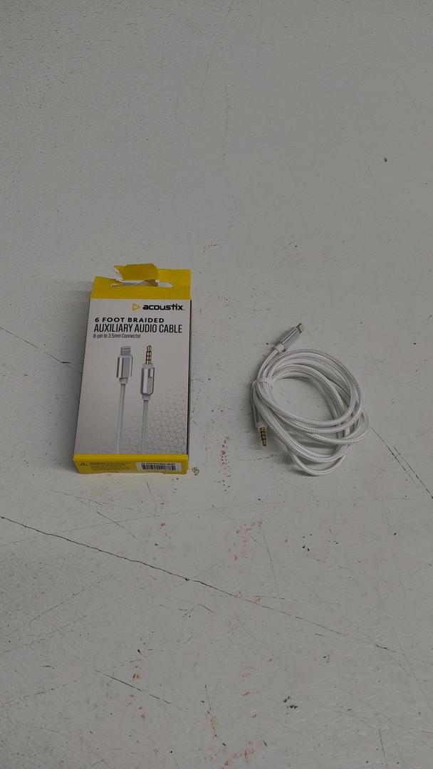 Acoustix 6 Foot Braided Auxillary Audio Cable