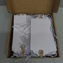 120 Pack White Gift Tags with Elastic String Hang Paper Marking Tags with String Attached Reinforced Hole Writable Inventory Tag Stocking Stuffers 4.76''2.36''