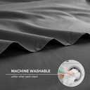 YnM Exclusive Cotton Duvet Cover for Weighted Blankets with 16 Strings (Dark Grey, 48"x72")