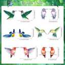 12 Pcs Hummingbird Screen Door Magnets Decorative Double Sided Screen Magnets Flexible Screen Door Stickers for Screen Sliding Doors Keeps Pet People Safe