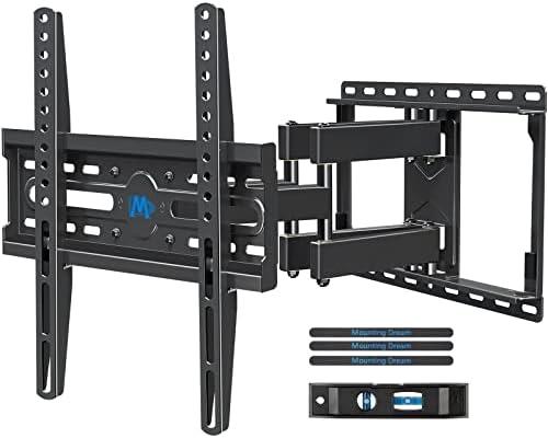 Mounting Dream TV Wall Television,Mount with Swivel and Tilt, Full Motion Bracket with Articulating Dual Arms, Fits 16inch Studs, Max VESA 436X255 mm, 99lbs, MD2163-K