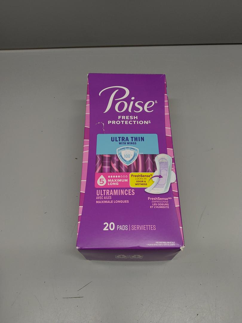 POISE ultra thin with wings (20 pads)