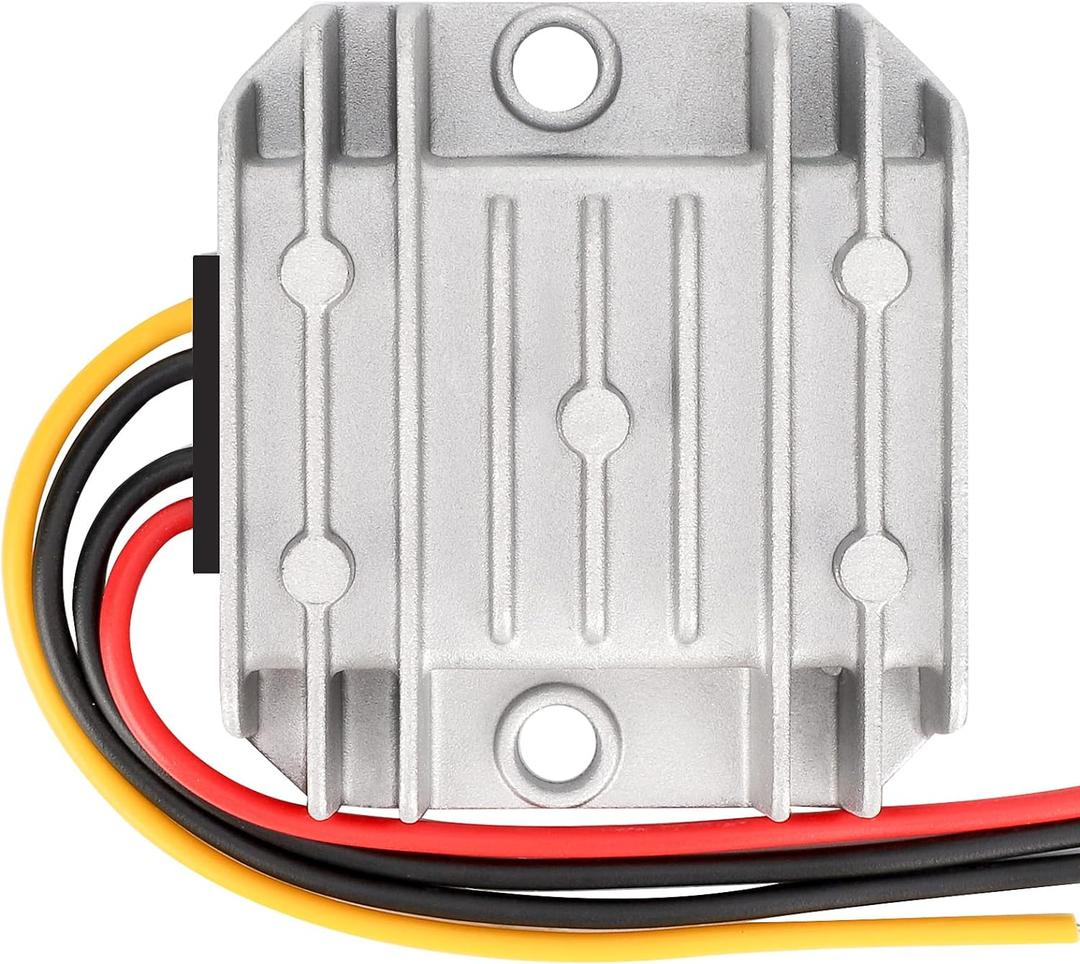 DROK DC Buck Volt Converter, 20-90V to 12V 6A Car Power Step Down Module, 24V 36V 48V 60V 72V IP68 Waterproof Aluminum Shell Regulator Board