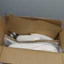 Office Desk Chair with Ergonomic Lumbar Support, Extra-Thick Seat Cushion, Flip-up Arms, Breathable Mesh Back, Computer Task Chair for Home Office (White+marble)