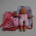 DREAM COLLECTION, Baby Doll 4-in-1 High Chair Play Set - Lifelike Baby Doll and Accessories for Realistic Pretend Play, Posable Soft Toy - 12 (Teal & Magenta)