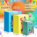 Gilprop 20pcs Birthday Gift Bag with Handle Gift Bags Assorted Sizes and Designs Large, Medium, Small Size for Kids, Boys, Girls, Women and Men' Birthdays Party