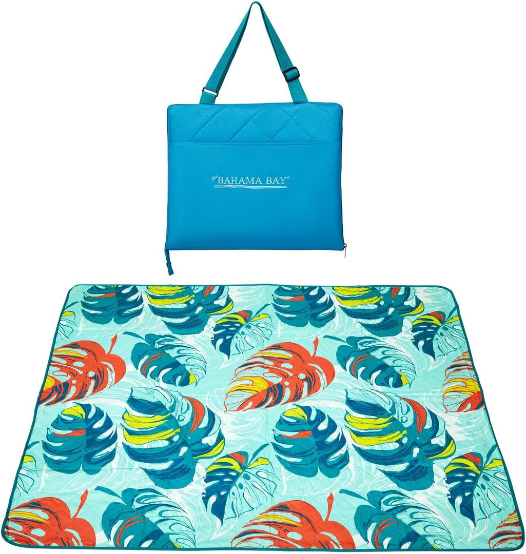Beach Blanket Sandproof Waterproof Compact Sand Free Beach Mat Foldable Picnic Blankets Washable Outdoor Blanket for Beach Vacation, Camping, Park, Travel
