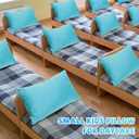 Kigley 6 Pack Mini Pillows Bulk for Daycare, Travel, 14"x9" Small Soft Pillow for Pet Neck/Lumbar Support(Light Blue)