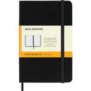 Moleskine Classic Notebook, Hard Cover, Pocket (3.5" x 5.5") Ruled/Lined, Black, 192 Pages